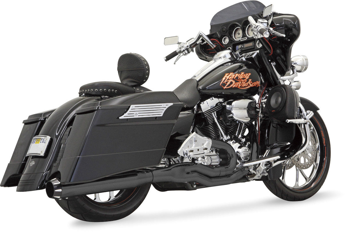 BASSANI XHAUST 95-16 FLH/FLT B1 POWER 2:1 FS BLACK FLH-777B