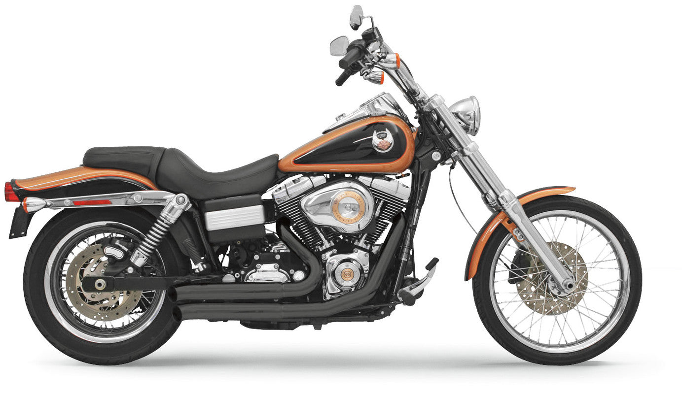 BASSANI XHAUST 06-17 DYNA FIRESWEEP TURNOUT 2:2 FS BLK 13123D