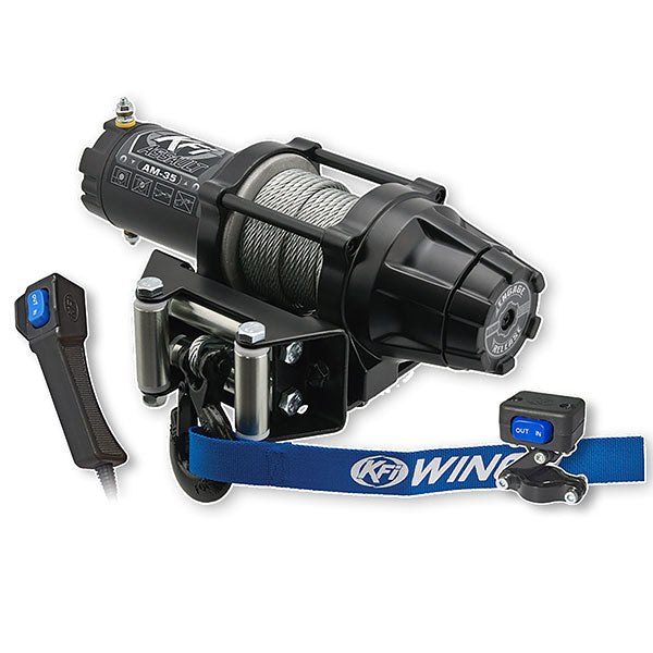 KFI ASSAULT SERIES WINCH 3500LBS STEEL CABLE AM-35