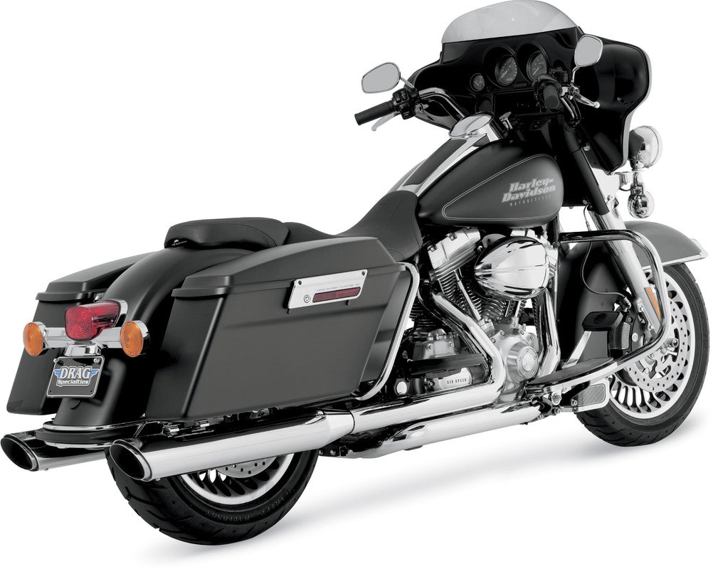 VANCE & HINES 95-16 FLH/FLT TW/SLASH ROUND SO CHROME*2 16763