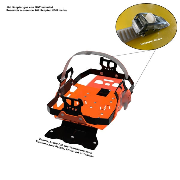 ITEK FUEL PACK BRACKET OG A/C ITEK RACK02-AC-OG