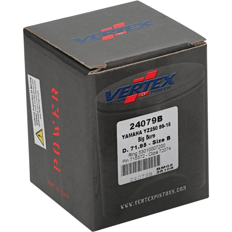 VERTEX PISTON BIG BORE +5.60MM YZ250 (99-16) (71.95MM) 24079B