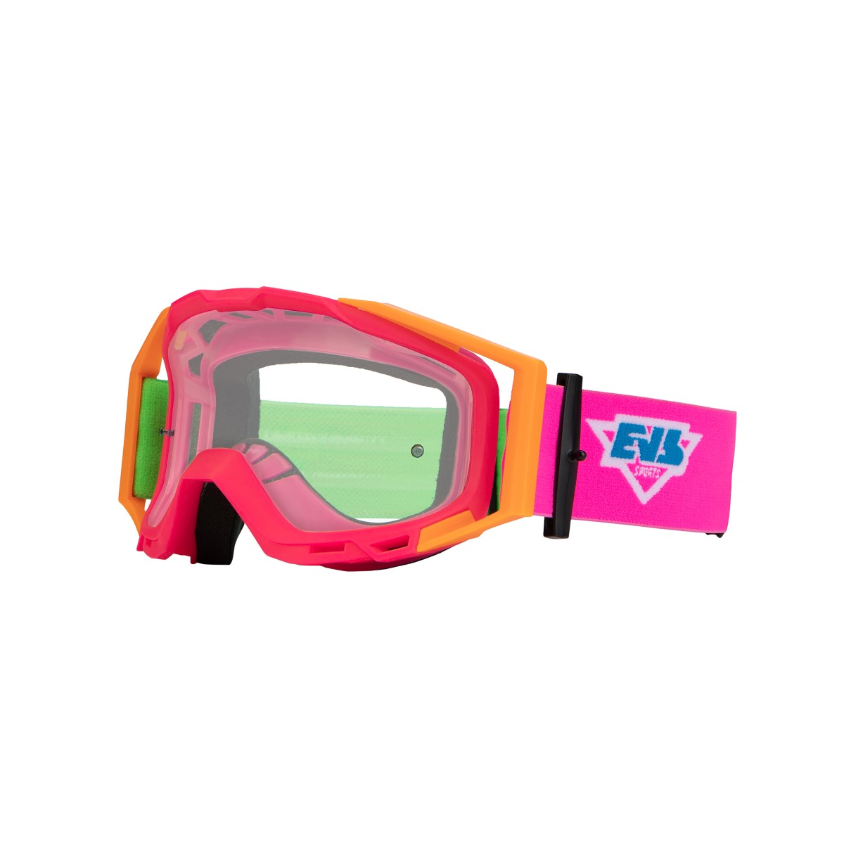 EVS LEGACY YOUTH GOGGLE ORA/GRN/PNK GLYO-RETRO