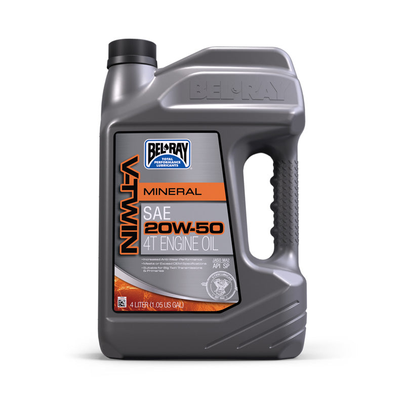 BEL-RAY BEL-RAY V-TWIN MOTOR OIL 20W-50 (4 X 4 L) 3_01829E_11
