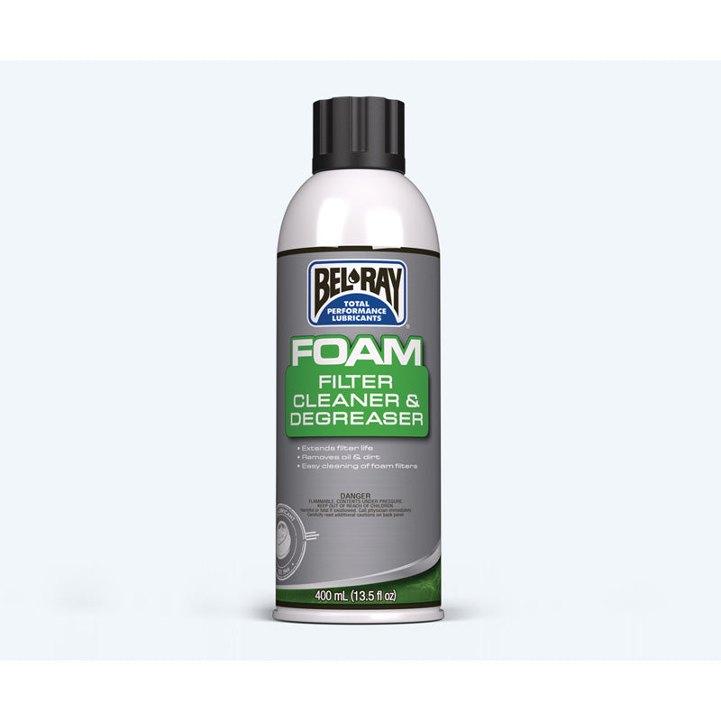 BEL-RAY FOAM FILTER CLEA & DEG 400ML 301404150285