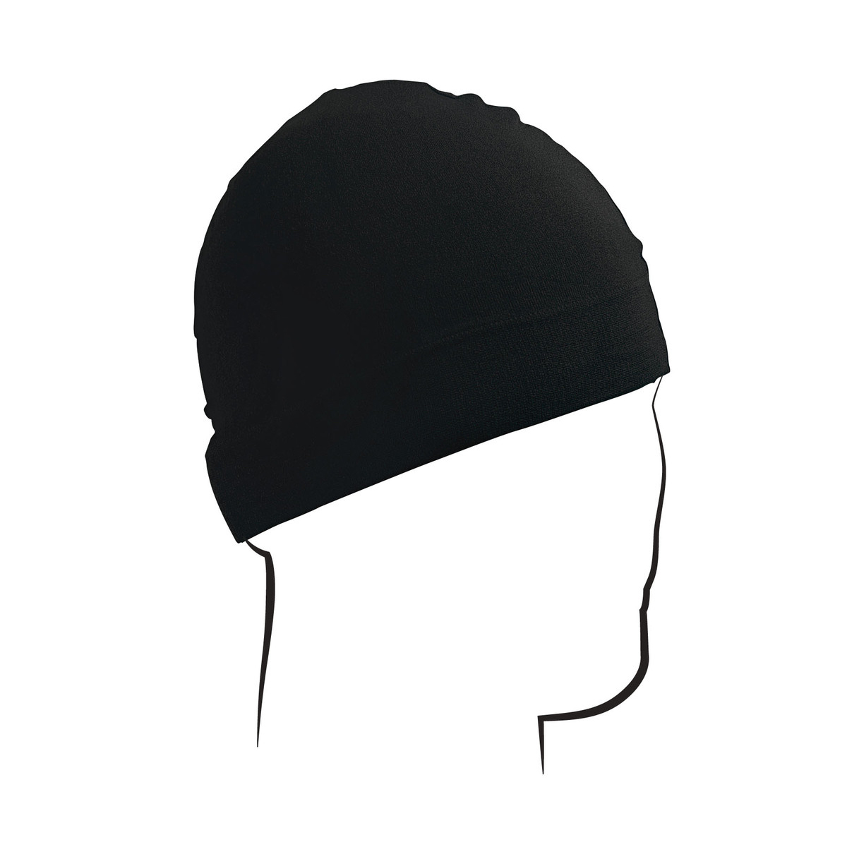 ZAN HEADGEAR NYLON DOME BLACK ND001