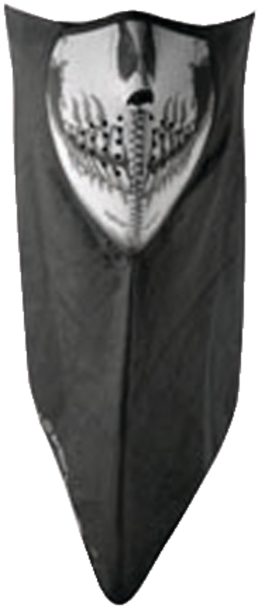 ZAN HEADGEAR NEODANNA COTTON BLACK SKULL WNEO113