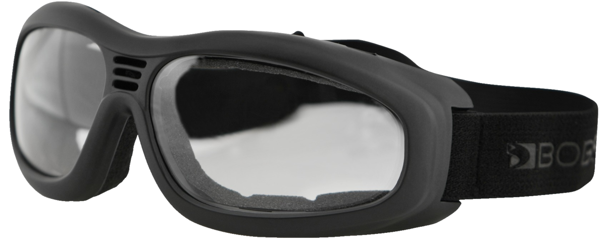 ZAN HEADGEAR TOURING GOG BLACK FRAME CLEAR ANTI-FOG BT2001C