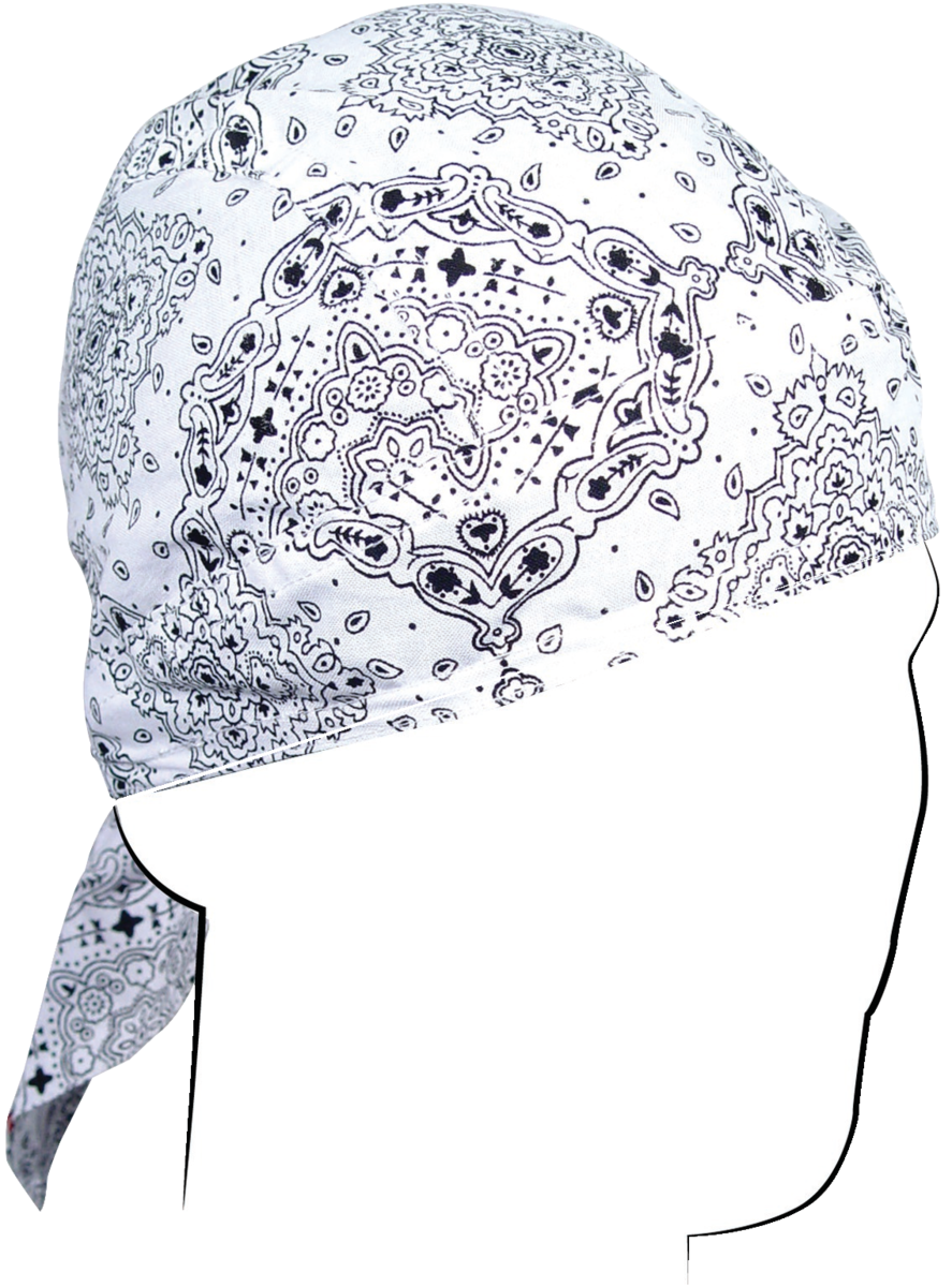 ZAN HEADGEAR FLYDANNA PAISLEY WHITE Z102