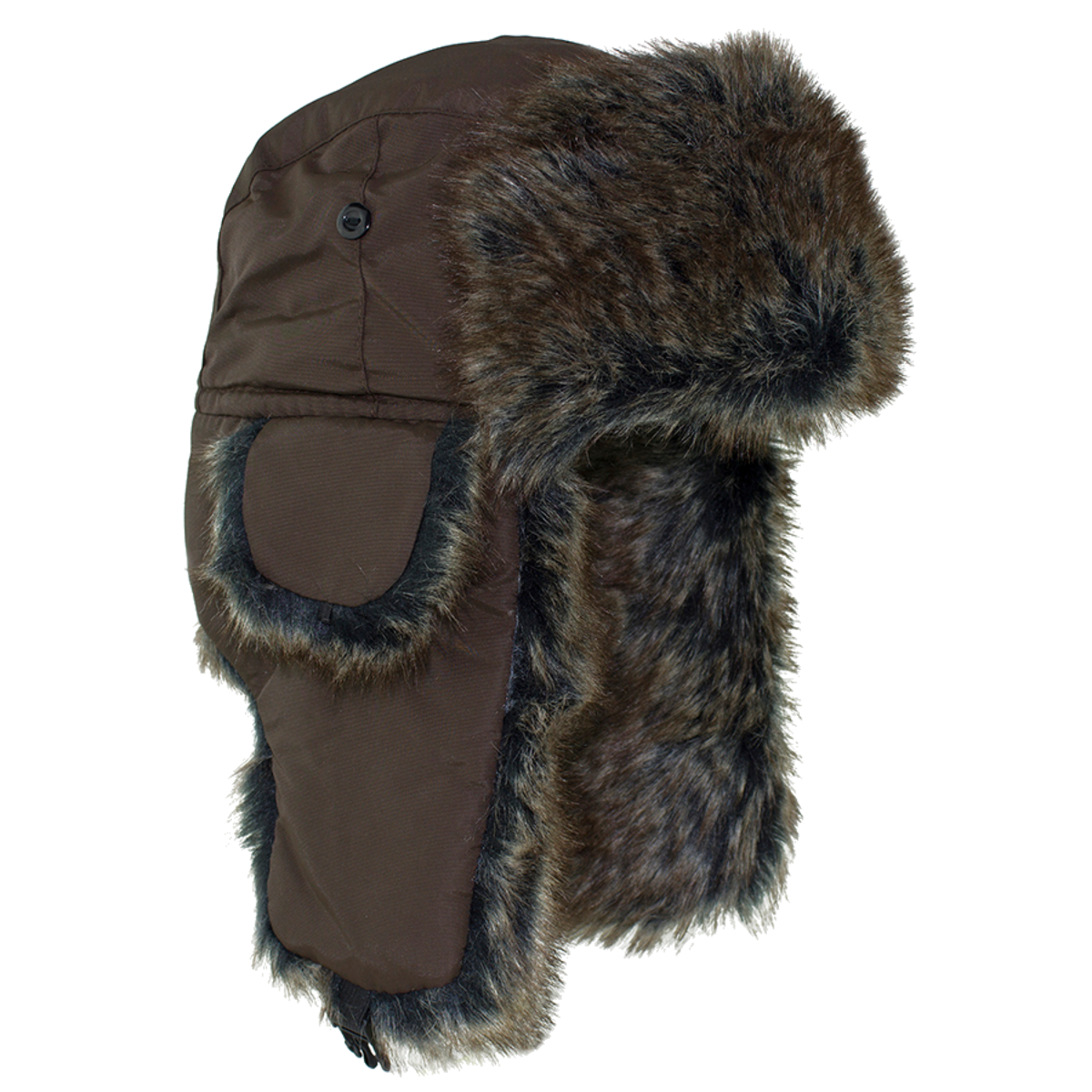 ZAN HEADGEAR TROOPER HAT W/ BROWN FUR BROWN WTH407