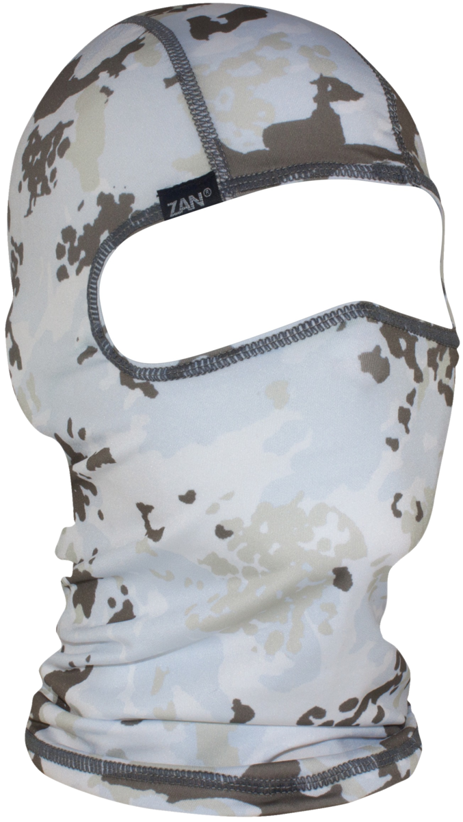ZAN HEADGEAR BALACLAVA POLYESTER WINTER CAMO WBP198