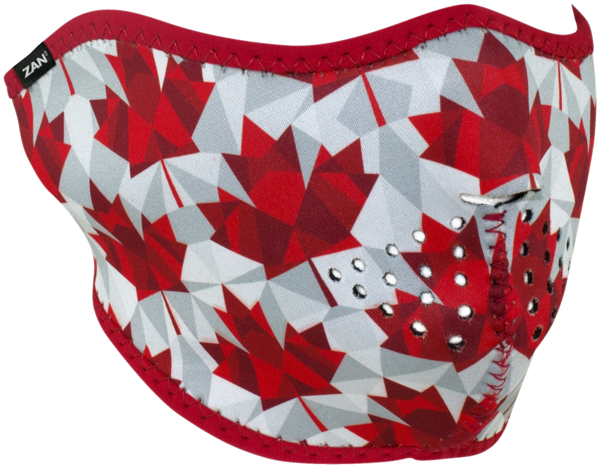 ZAN HEADGEAR HALF MASK NEOPRENE CANADIAN PRIDE WNFM139H