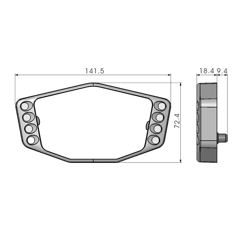 KOSO PLUG-IN INDICATOR KIT FOR DB-02/DB02R BA022000