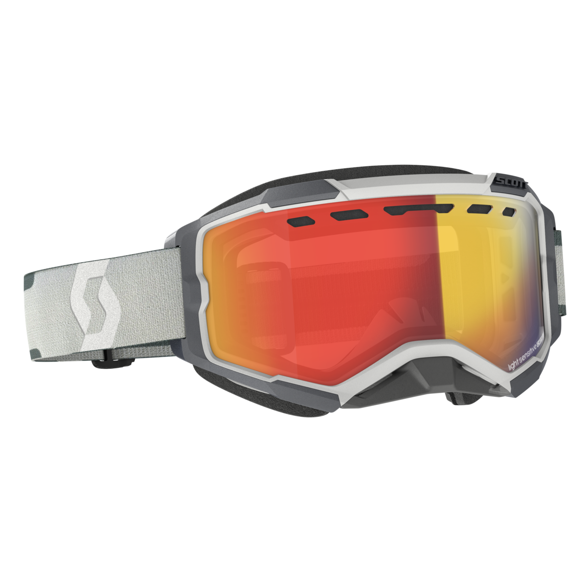 SCOTT FURY SNOW GREY/LS RED CHROME 278604-0011341