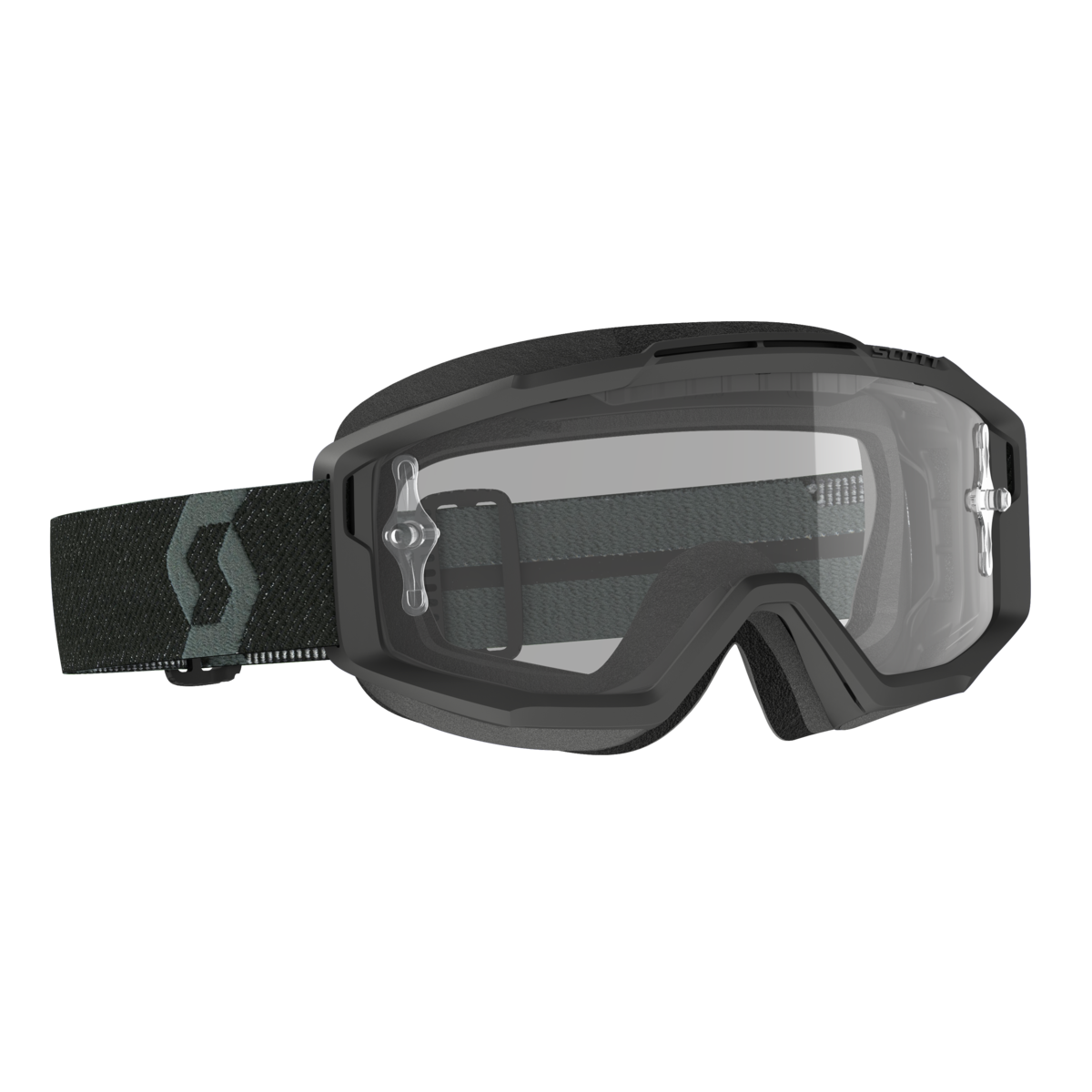 SCOTT SPLIT OTG BLACK CLEAR WORKS LENS 285537-7702113