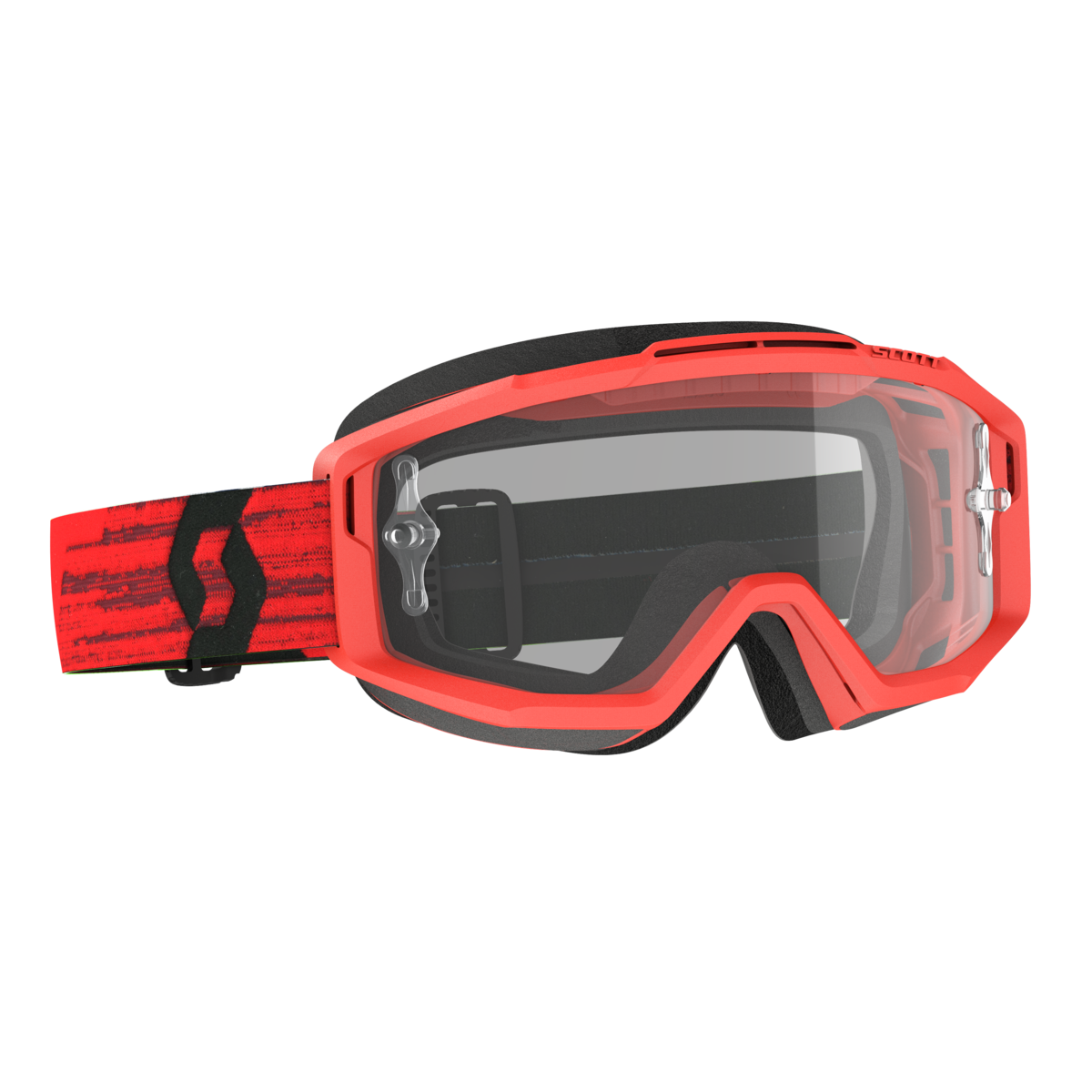 SCOTT SPLIT OTG RED CLEAR WORKS LENS 285537-0084113