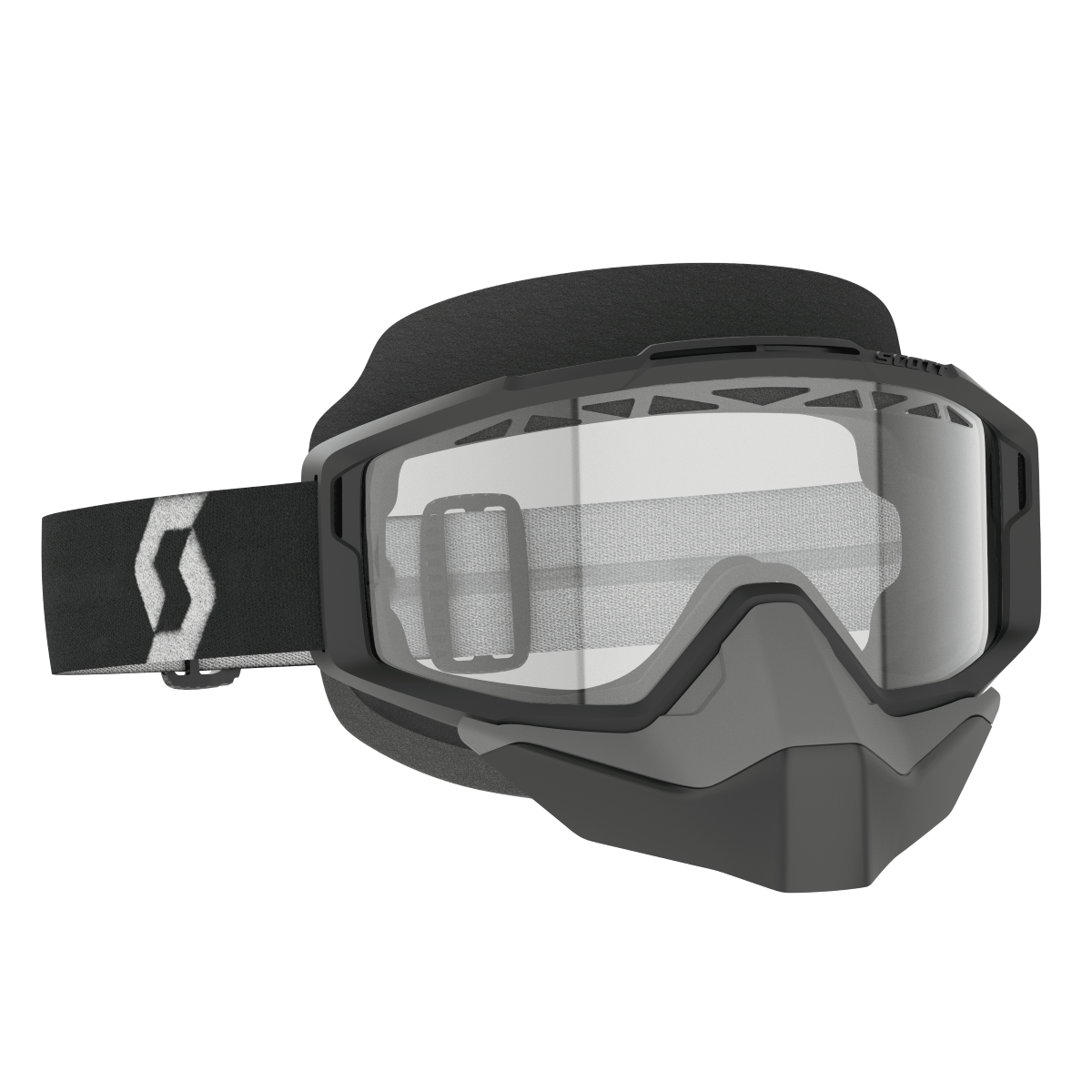 SCOTT SPLIT OTG SNO BLK/WHT CLEAR 285543-1007043