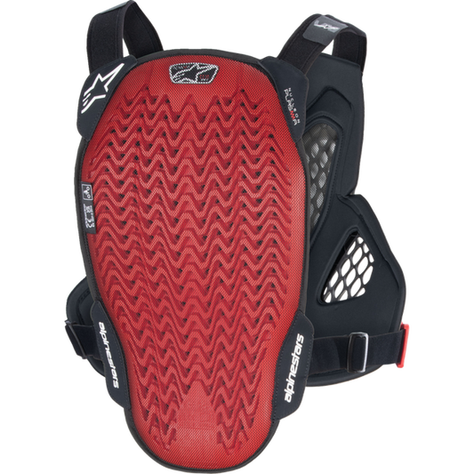 ALPINESTARS A-6 PLASMA CHEST PROTECTOR - XL - BLK/RED 1653424-1036-XL