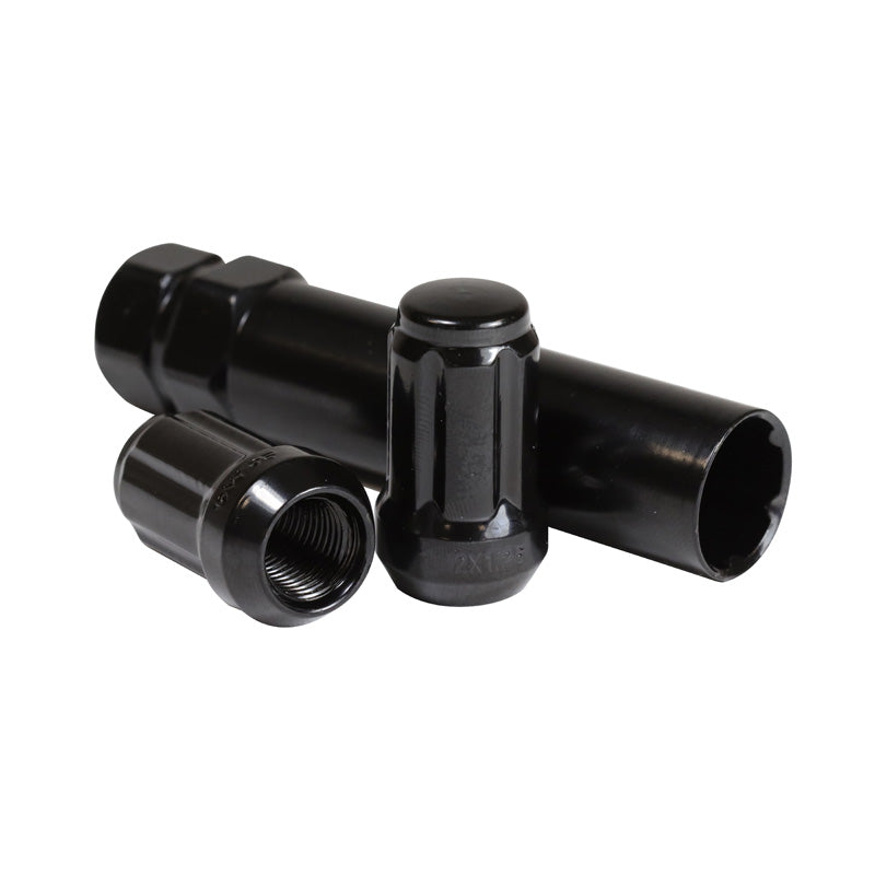 TOXIC WHEEL NUT M12X1.25 BLACK (BOX/16) + SOCKET 3632016