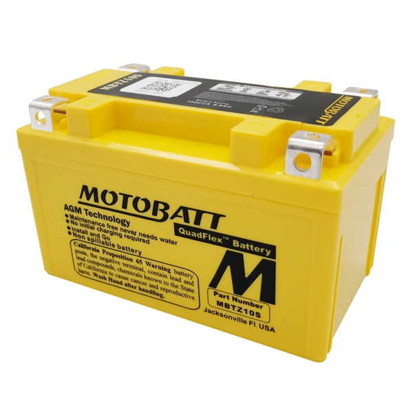MOTOBATT MBTZ10S BATTERY QUADFLEX MOTOBATT MBTZ10S