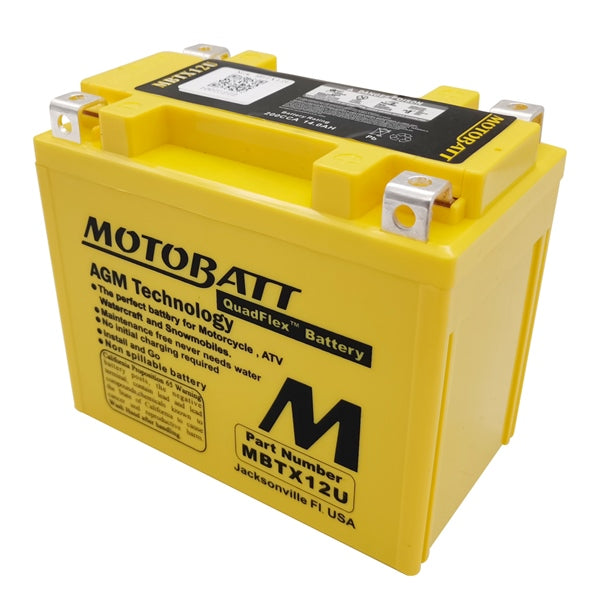 MOTOBATT MBTX12U BATTERY QUADFLEX MOTOBATT MBTX12U
