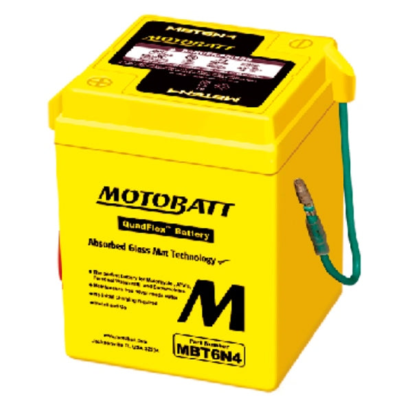 MOTOBATT MBT6N4 BATTERY QUADFLEX MOTOBATT MBT6N4