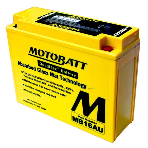 MOTOBATT MB16AU BATTERY QUADFLEX MOTOBATT MB16AU