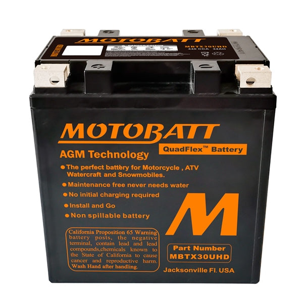 MOTOBATT MBTX30UHD BATTERY QUADFLEX MOTOBATT MBTX30UHD