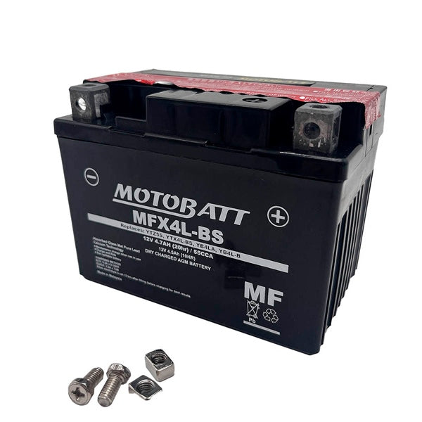 MOTOBATT MFX4L-BS BATTERY YTX MF AGM MOTOBATT MFX4L-BS