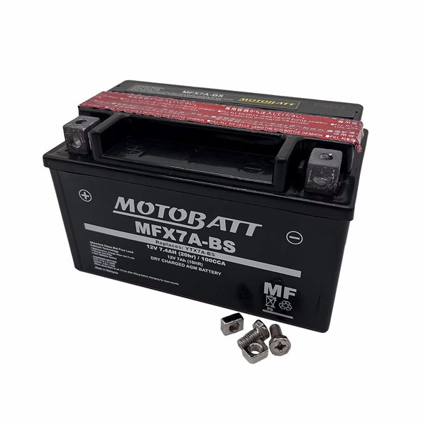 MOTOBATT MFX7A-BS BATTERY YTX MFX AGM MOTOBATT MFX7A-BS