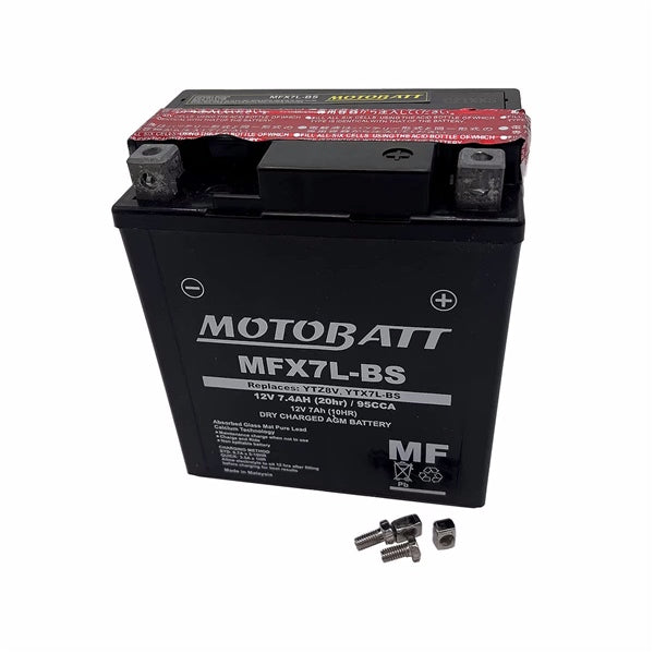 MOTOBATT MFX7L-BS BATTERY YTX MFX AGM MOTOBATT MFX7L-BS