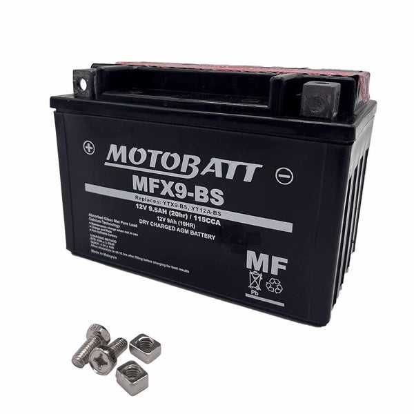 MOTOBATT MFX9-BS BATTERY YTX MFX AGM MOTOBATT MFX9-BS