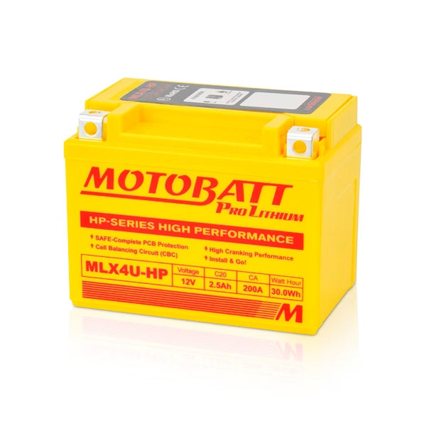 MOTOBATT MLX4U-HP BATTERY PRO LITHIUM MOTOBATT MLX4U-HP