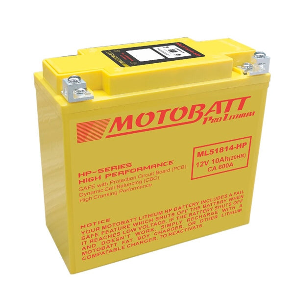 MOTOBATT ML51814-HP BATTERY PRO LITHIUM MOTOBATT ML51814-HP