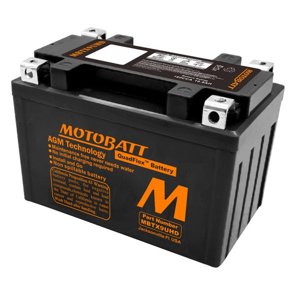 MOTOBATT MBTX9UHD BATTERY QUADFLEX MOTOBATT MBTX9UHD