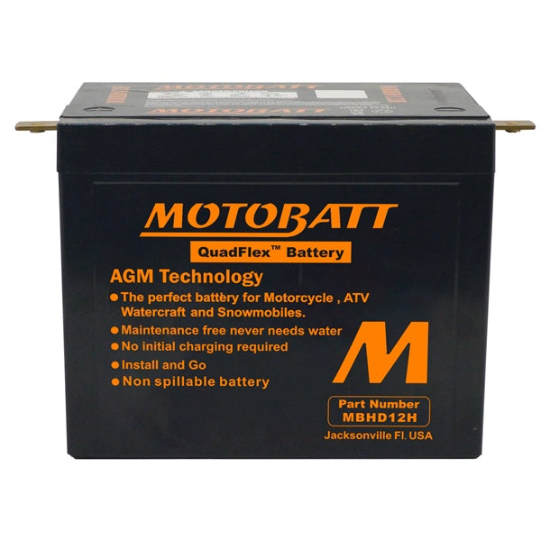 MOTOBATT MBHD12HD BATTERY QHADFLEX MOTOBATT MBHD12HD