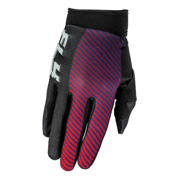 FLY F-16 GLOVES BLACK/RED/PURPLE YOUTH MEDIUM 379-211YM
