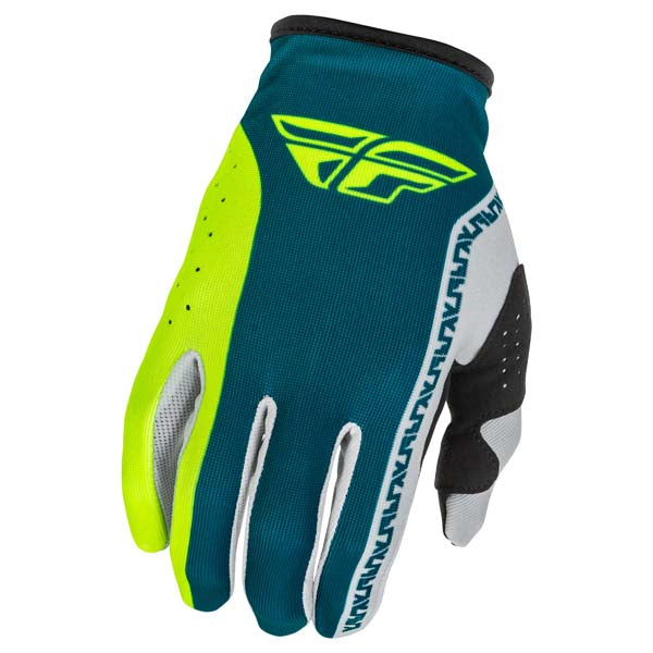FLY LITE LE GLOVES GREY/LIME/TEAL LARGE 379-713L