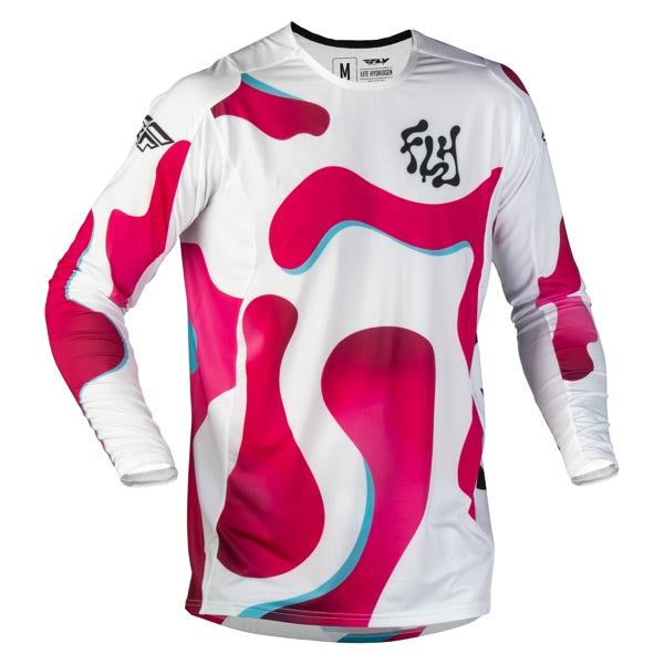 FLY RACING LITE VIBE JERSEY WHITE/PINK/BLUE XL 380-724X