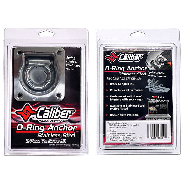 CALIBER D-RING ANCHOR KIT STAINLESS STEEL 13521
