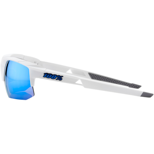 100% SPEEDCOUPE MATTE WHITE W/ HIPER ICEBERG BLUE MIRROR LENS 60013-00000