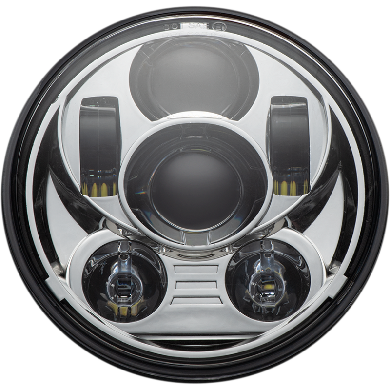 CUSTOM DYNAMICS HEADLAMP 5.75" LED CHR CD-575-C