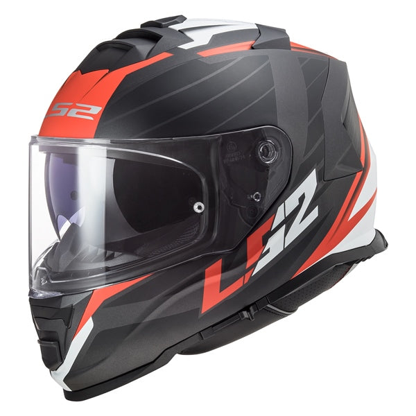 LS2 HELM ASSAULT NERVE MAT BK/RD 2XL LS2 800-1116