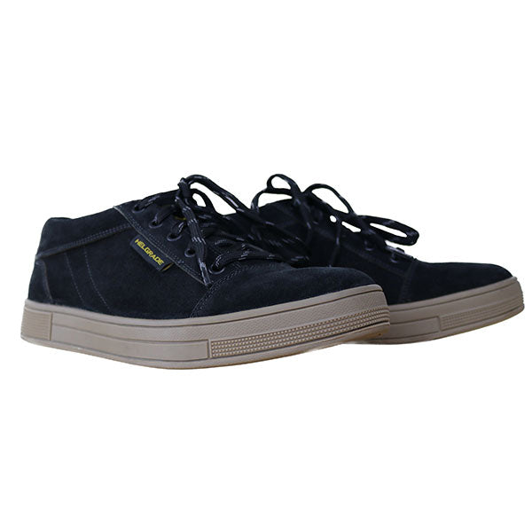 HELGRADE MEN'S KRAVITZ LOW-TOP MOTO SHOES 9 BLACK 8-302074