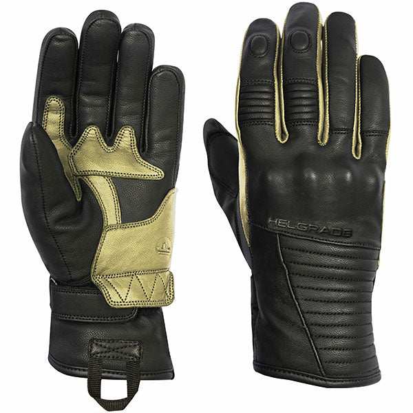 HELGRADE LOREN WATER RESISTANT LEATHER GLOVES XS CREAM/BLACK 8-603911