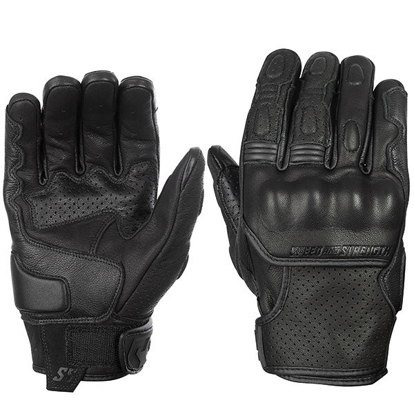 SPEED AND STRENGTH MEN'S TWIST OF FATE LEATHER GLOVES SMALL BLACK SSC23150-1