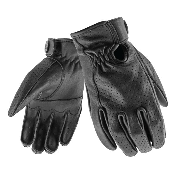 JOE ROCKET WOMEN'S PERFORATED ROCKET 67 LEATHER GLOVES XL BLACK 4-340697