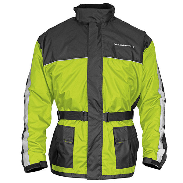 NELSON-RIGG SSJ SOLO STORM MOTORCYCLE RAIN JACKET 3XL HIGH-VISIBILITY YELLOW SSJ-HVY-06-3XL