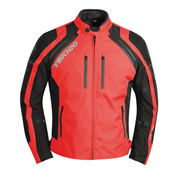 TEKNIC DOMAIN MEN'S WATERPROOF TEXTILE JACKET RED/BLACK LARGE 4-653116