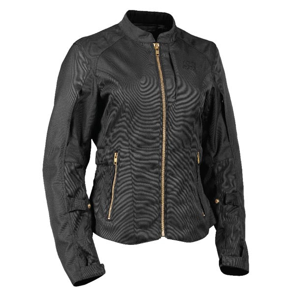 SPEED & STRENGTH TO THE NINES WOMENS TEXTILE JACKET BLACK LARGE SSC27210-4